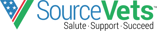 SourceVets logo with tagline ‘Salute, Support, Succeed.